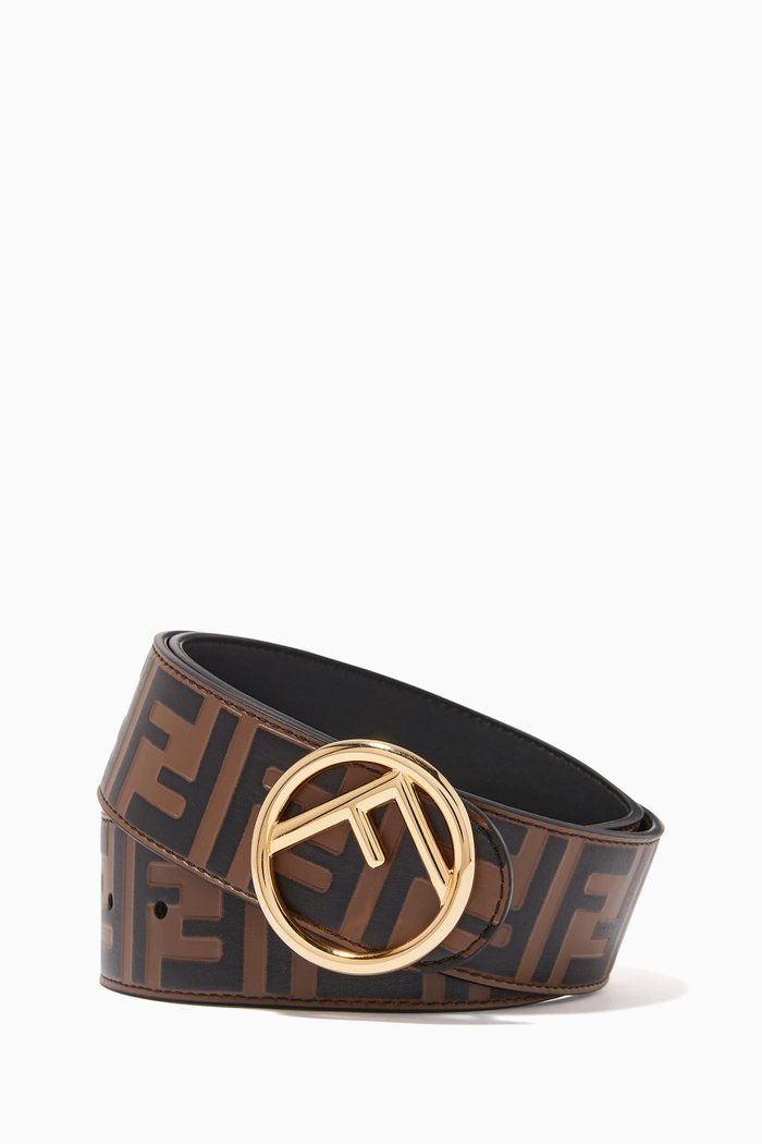 

F is Fendi Belt in Leather, Brown