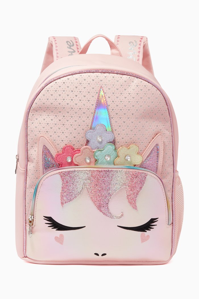 

Flower Crown Unicorn School Backpack, Pink