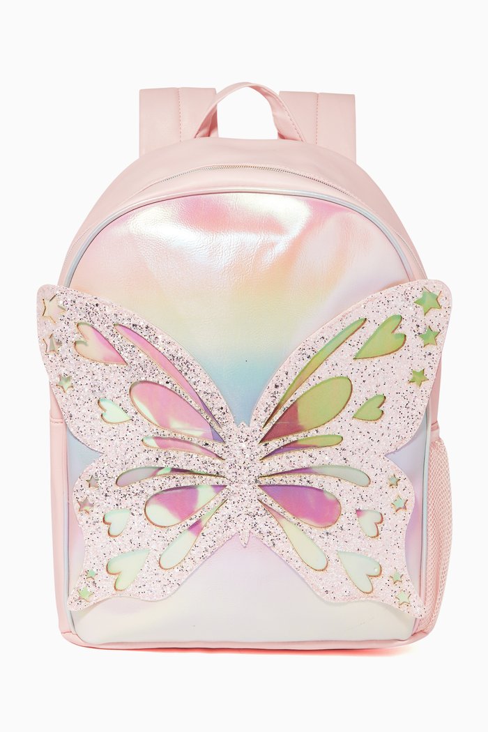 

Miss Butterfly School Backpack, Pink