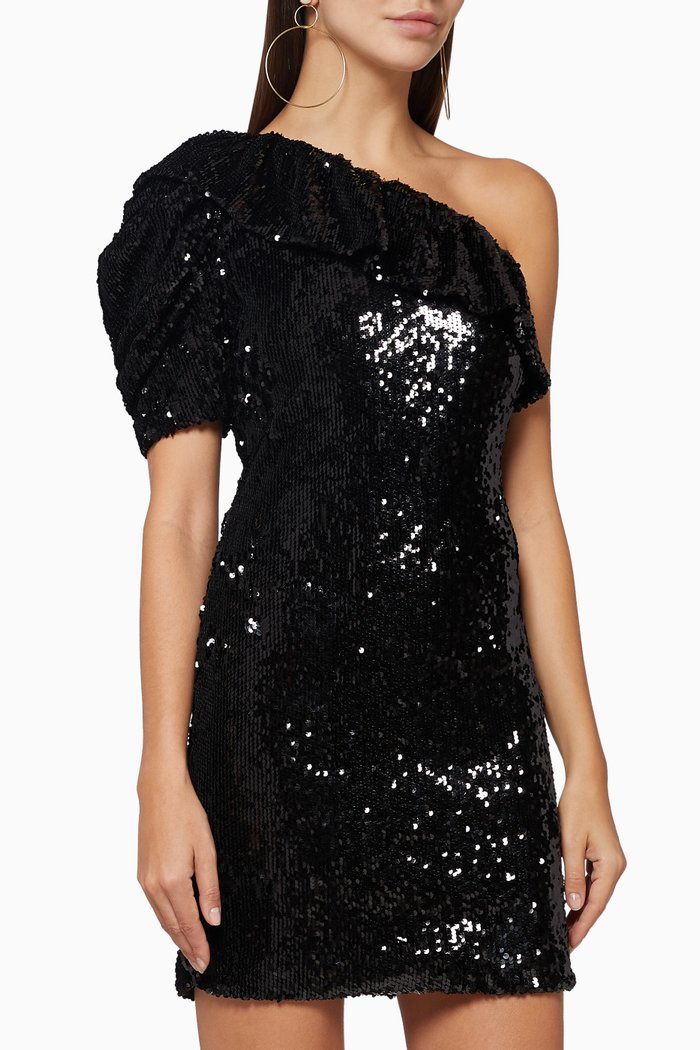 

Roxe Sequin Mini Dress, Black
