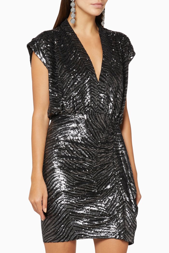 

Sagria Sequined Jersey Mini Dress, Black