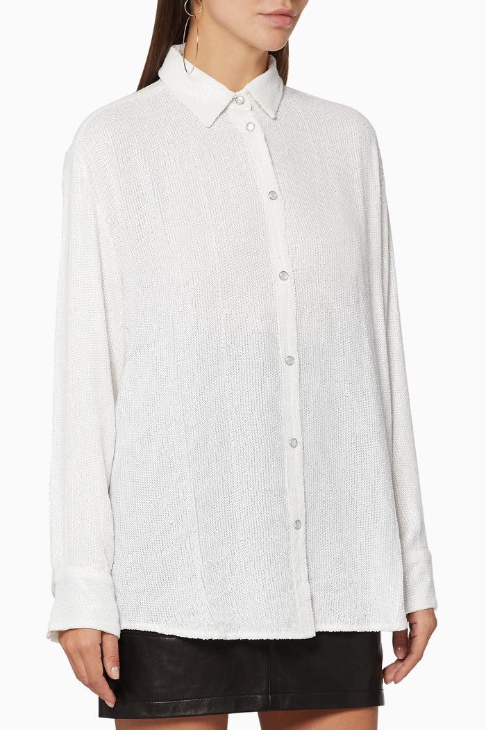 

Zuko Sequinned Shirt, White
