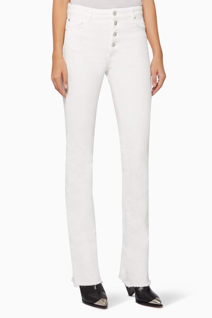 

Lecce Flared Denim Jeans, White