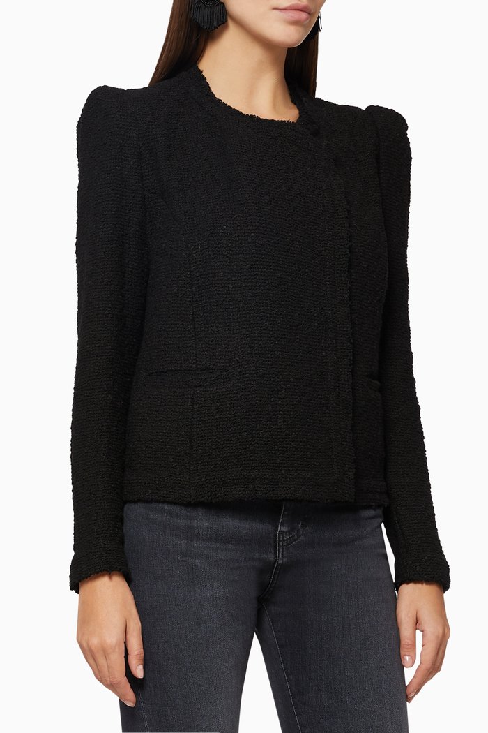 

Carta Twed Cropped Jacket, Black