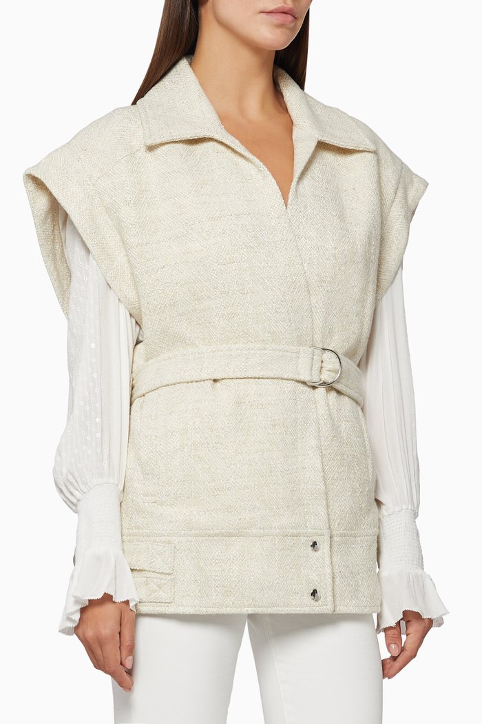

Raida Sleeveless Jacket, Neutral