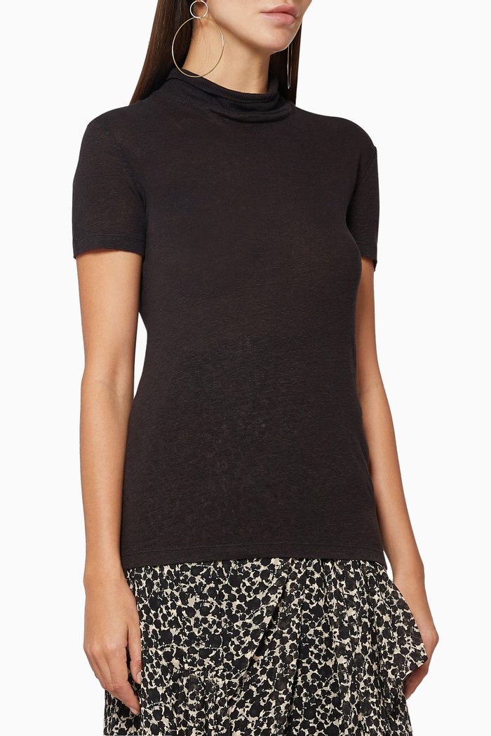 

Wake Rollneck T-Shirt, Black