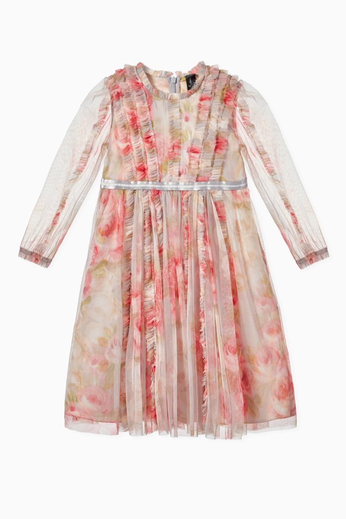 Ruby Bloom Garland Dress, Blue