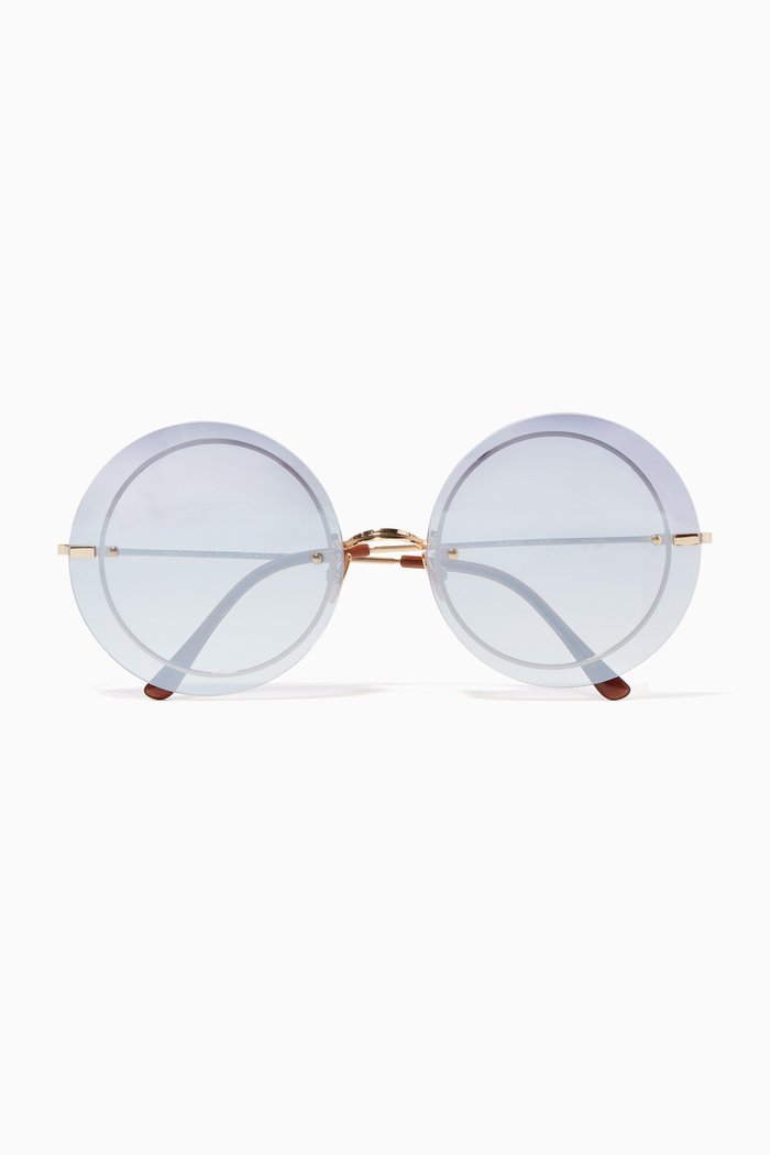Narciso Steel Sunglasses, Silver