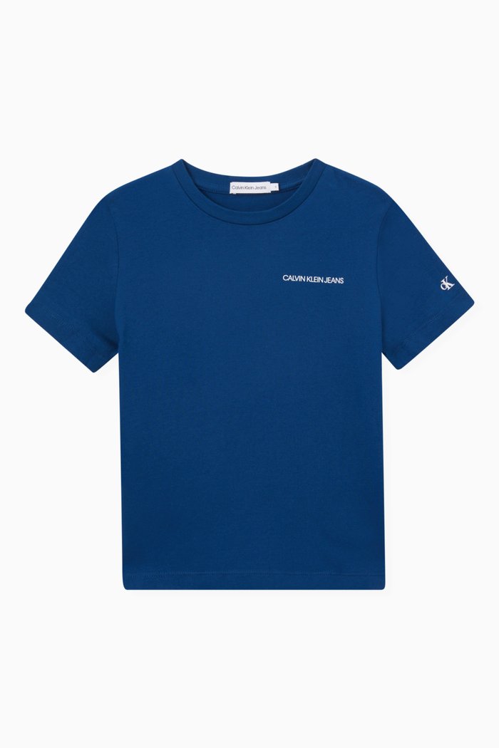 

Logo T-shirt in Organic Cotton, Blue