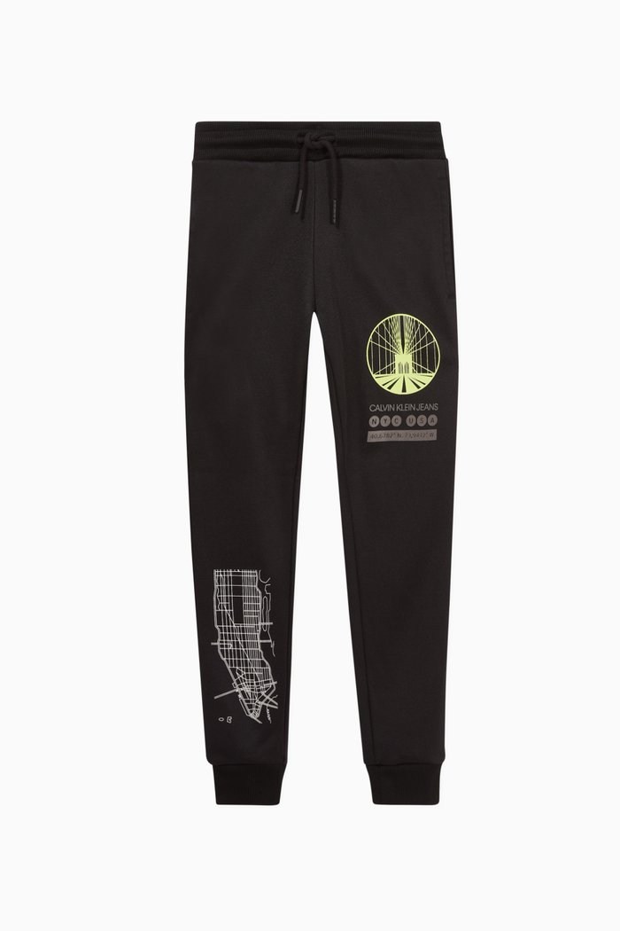 

New York Cotton Blend Sweatpants, Black