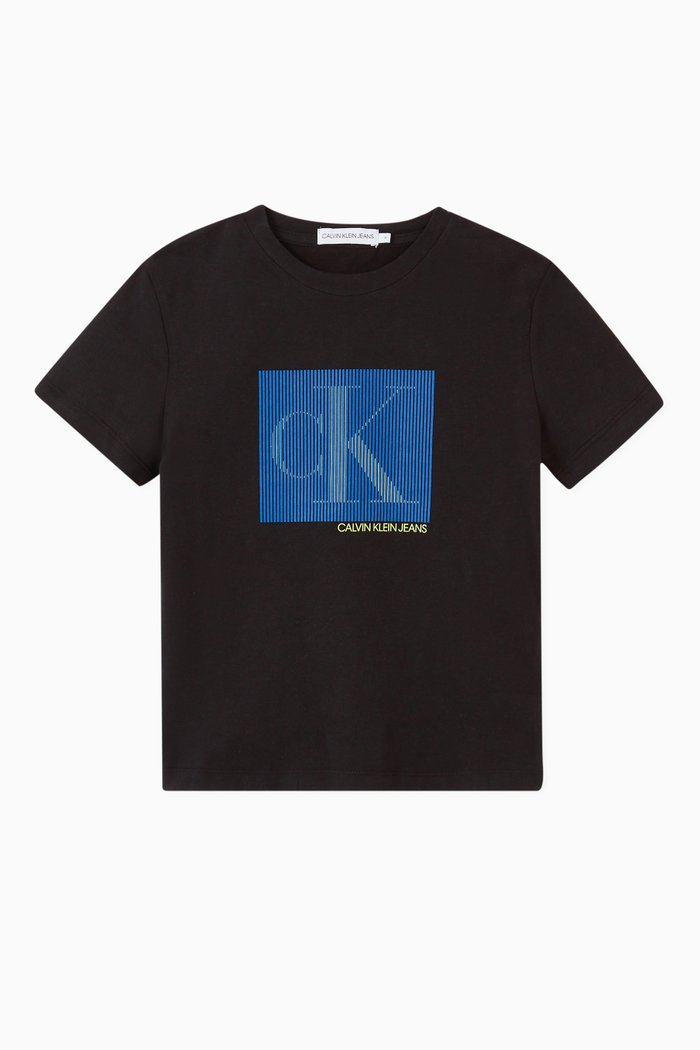 

Monogram Organic Cotton T-Shirt, Black