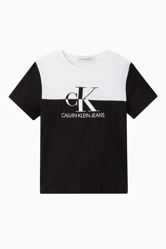 

Monogram Logo Organic Cotton T-Shirt, Black