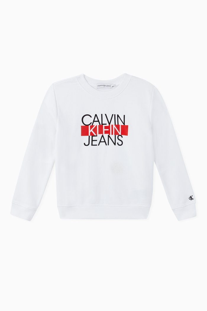 

Logo Organic Cotton Sweatshirt, White