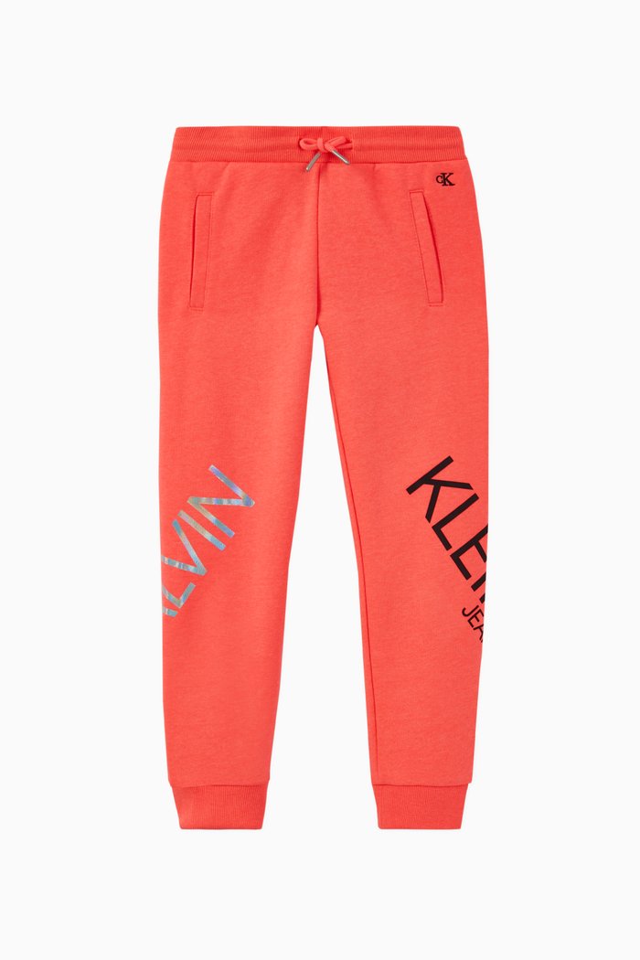 

CK Holographic Jersey Sweatpants, Pink