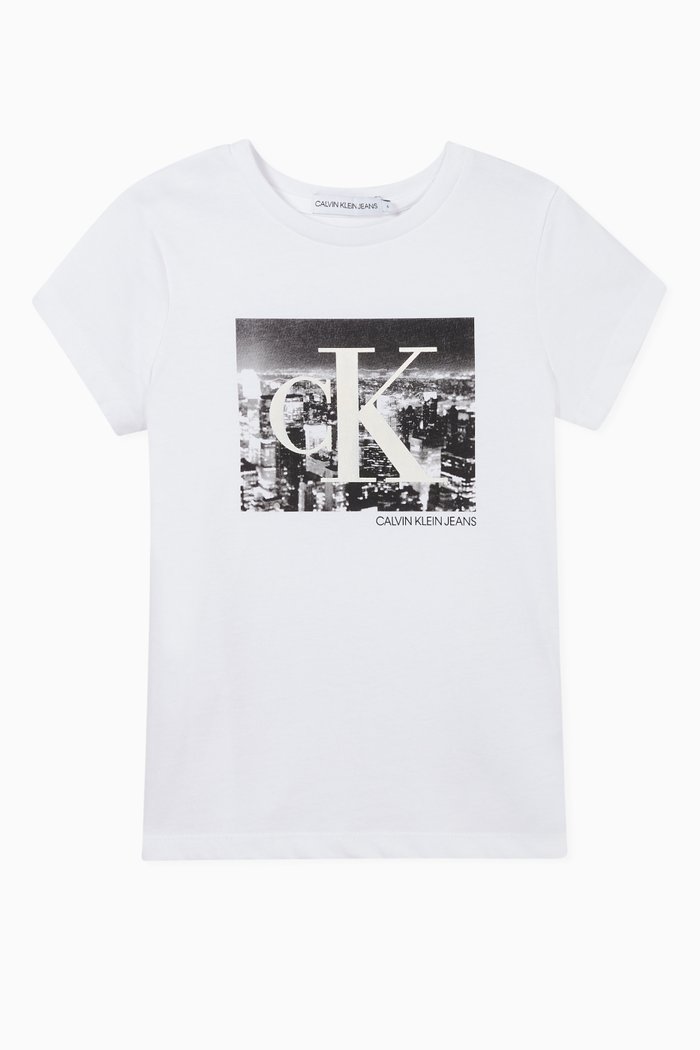 

Monogram Logo Organic Cotton T-Shirt, White