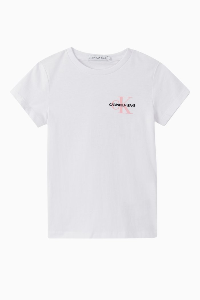 

Monogram Logo Organic Cotton T-Shirt, White