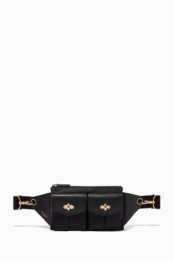 

Medium Cargo Sling Bag in Nylon, Black