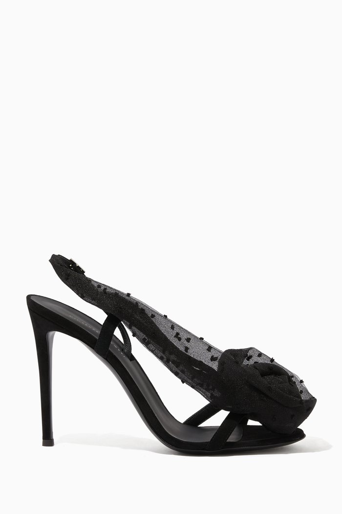 

Milonga 105 Sandals in Suede, Black