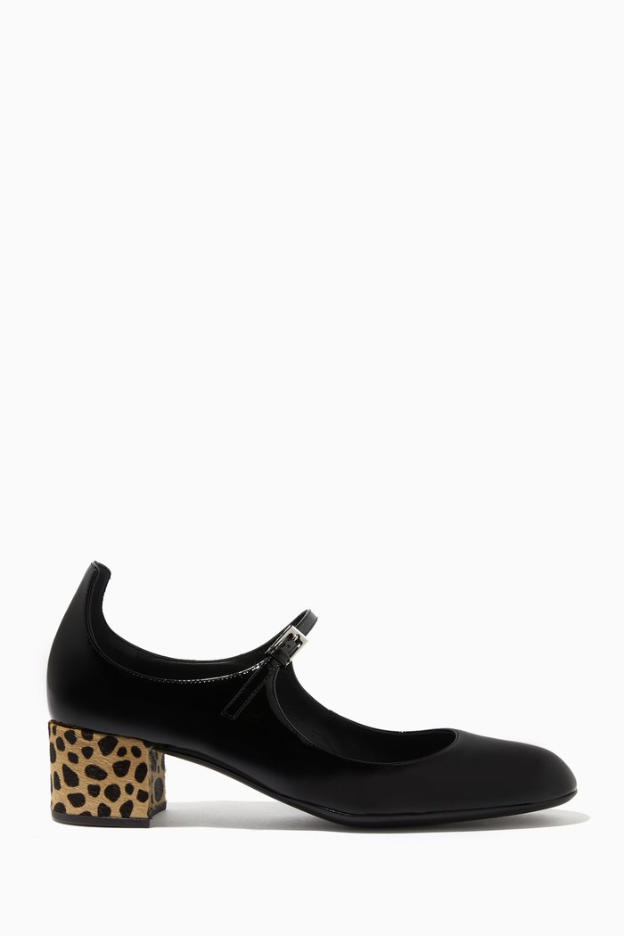 

Heidi Feline 40 Sandals in Patent Leather, Black