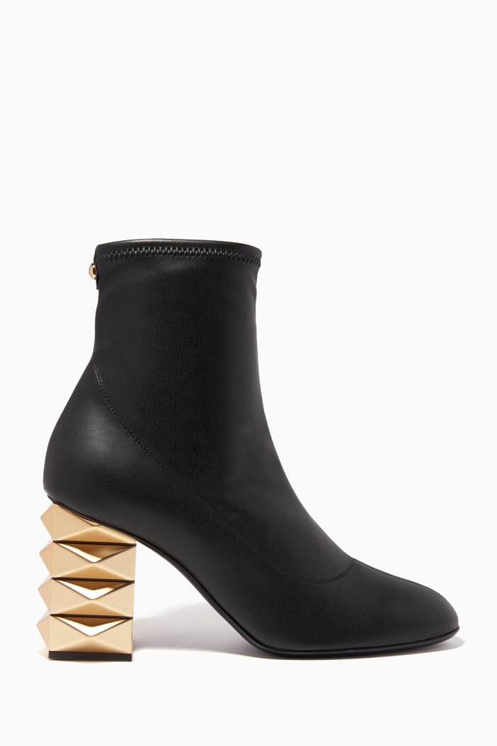 

Nala 80 Boots in Leather, Black