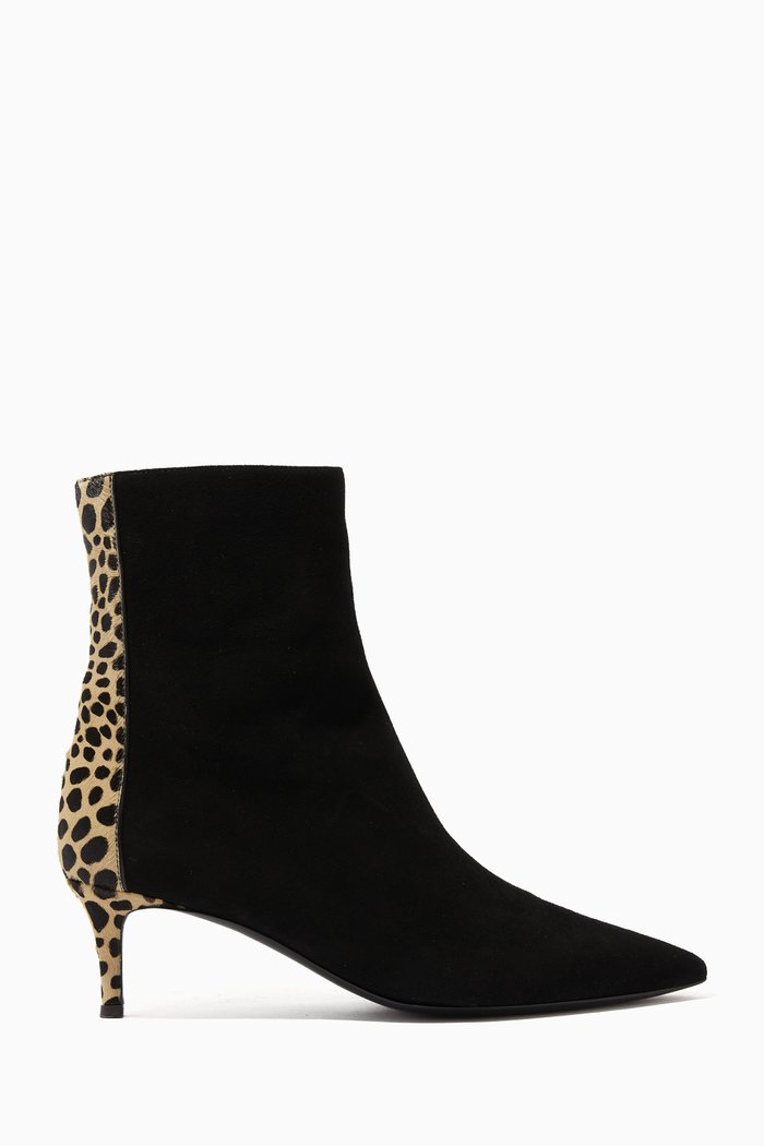 

Amal Feline 50 Boots in Suede, Black