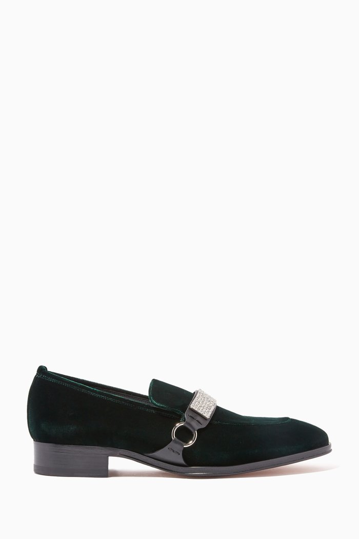 

Sparkle Moccasins in Suede, Black