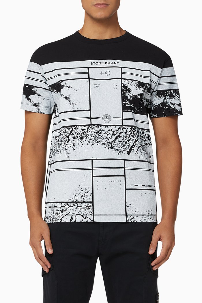 

Mural 2 Printed Cotton T-Shirt, Black