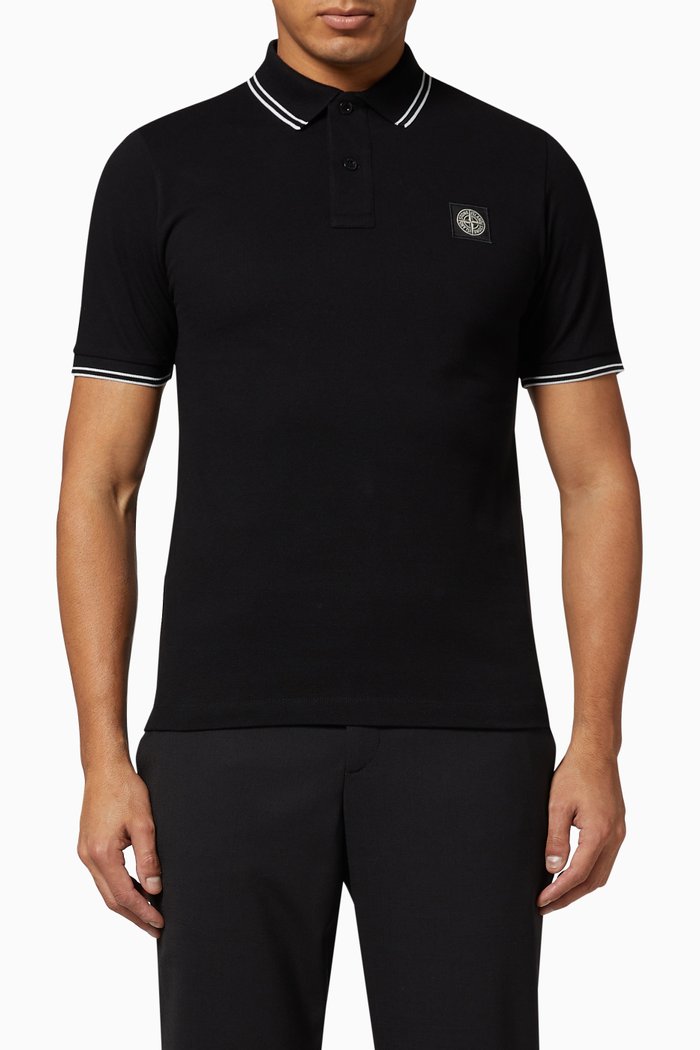 

Slim Polo Shirt, Black