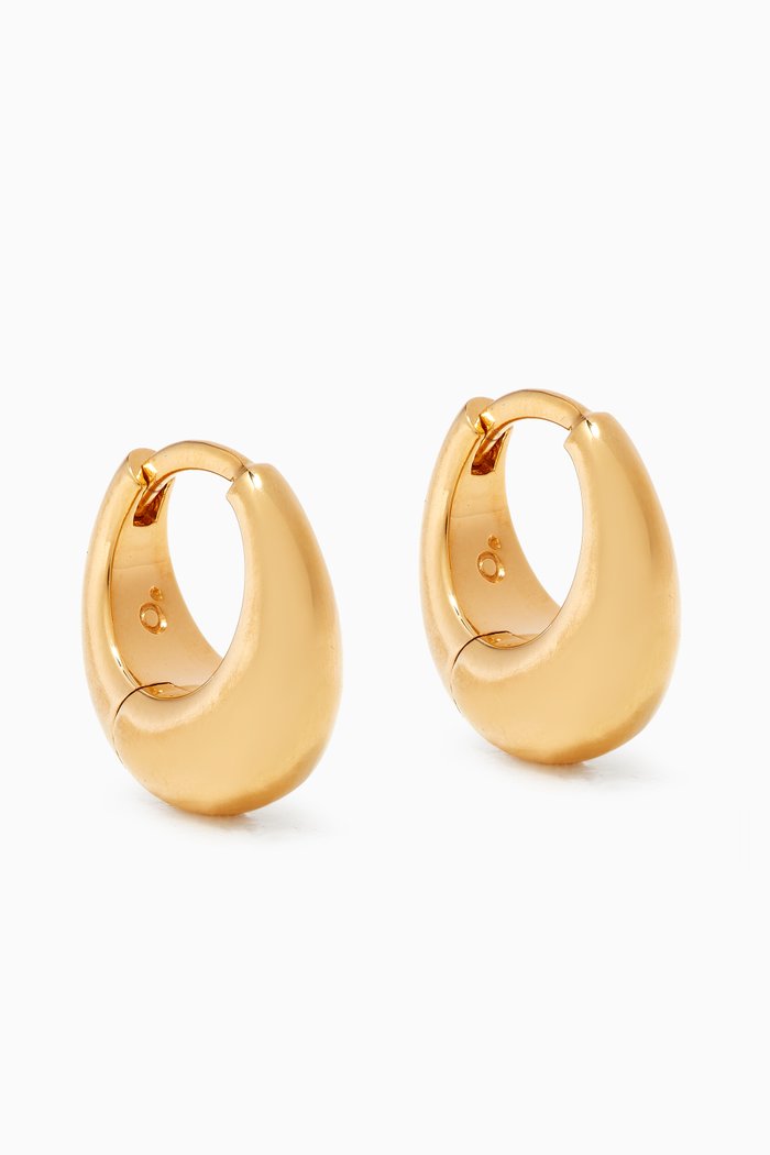 Mini Graduated Hoops in 14kt Yellow Gold Vermeil