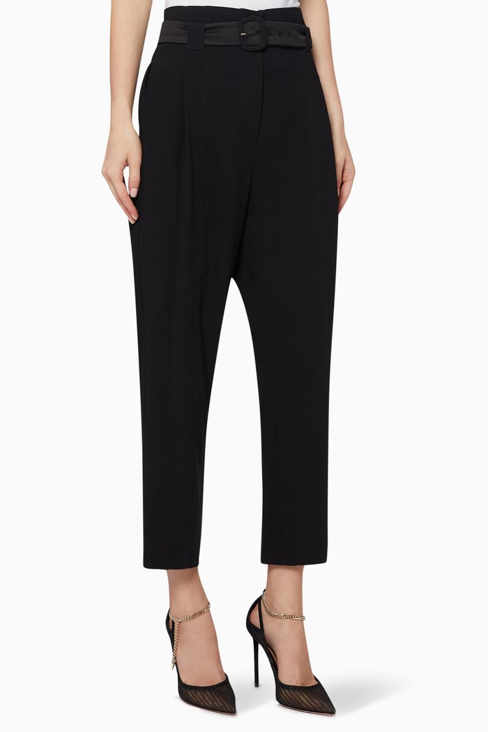 

Cora Art.365 Belted Pants, Black