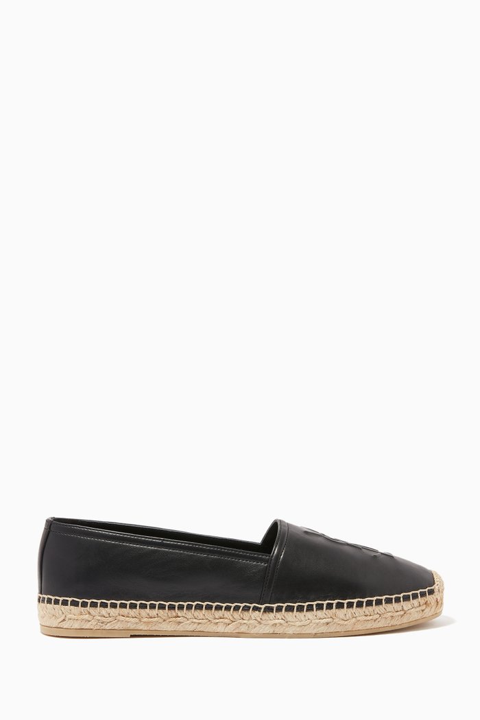 Monogram Espadrilles in Lambskin, Black