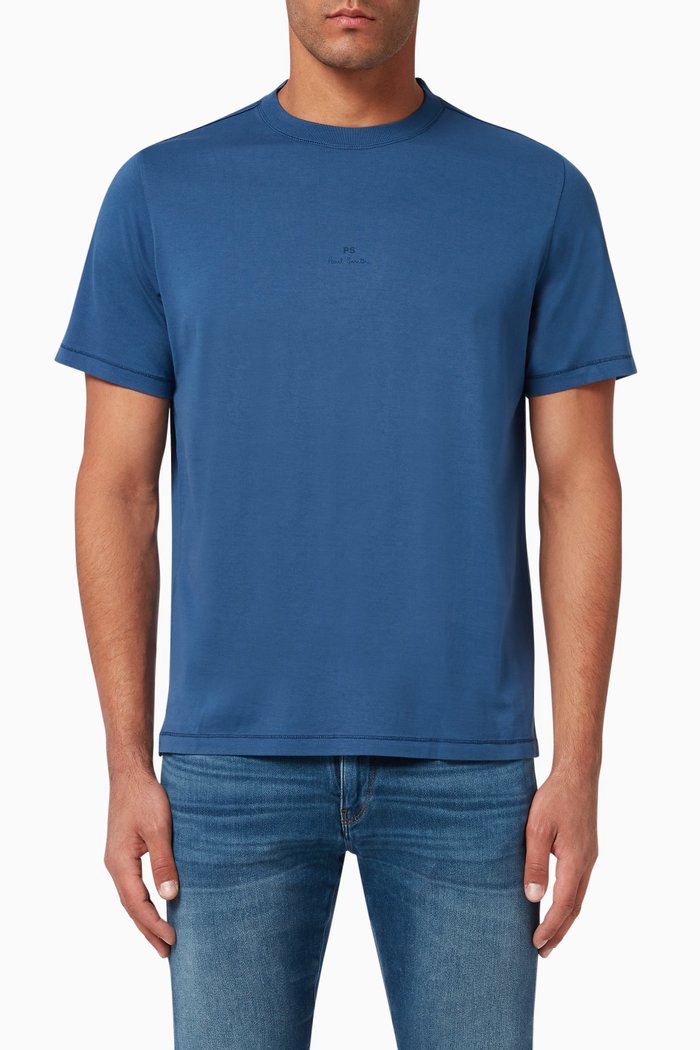 

Logo Cotton T-Shirt, Blue