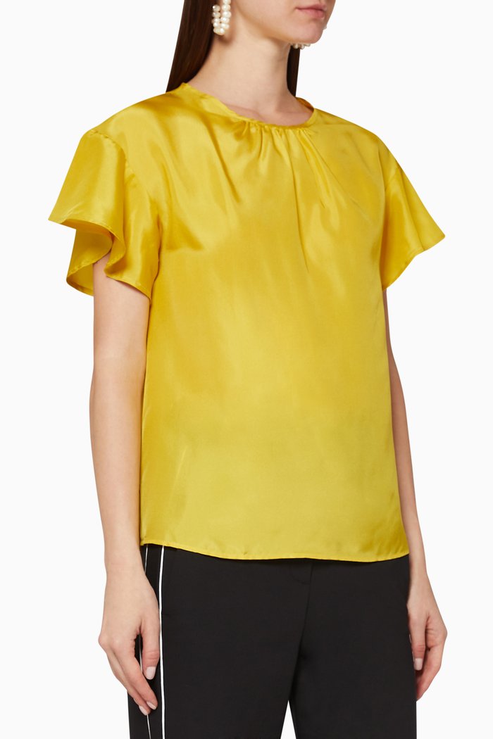 

Bozen Silk Blouse, Yellow
