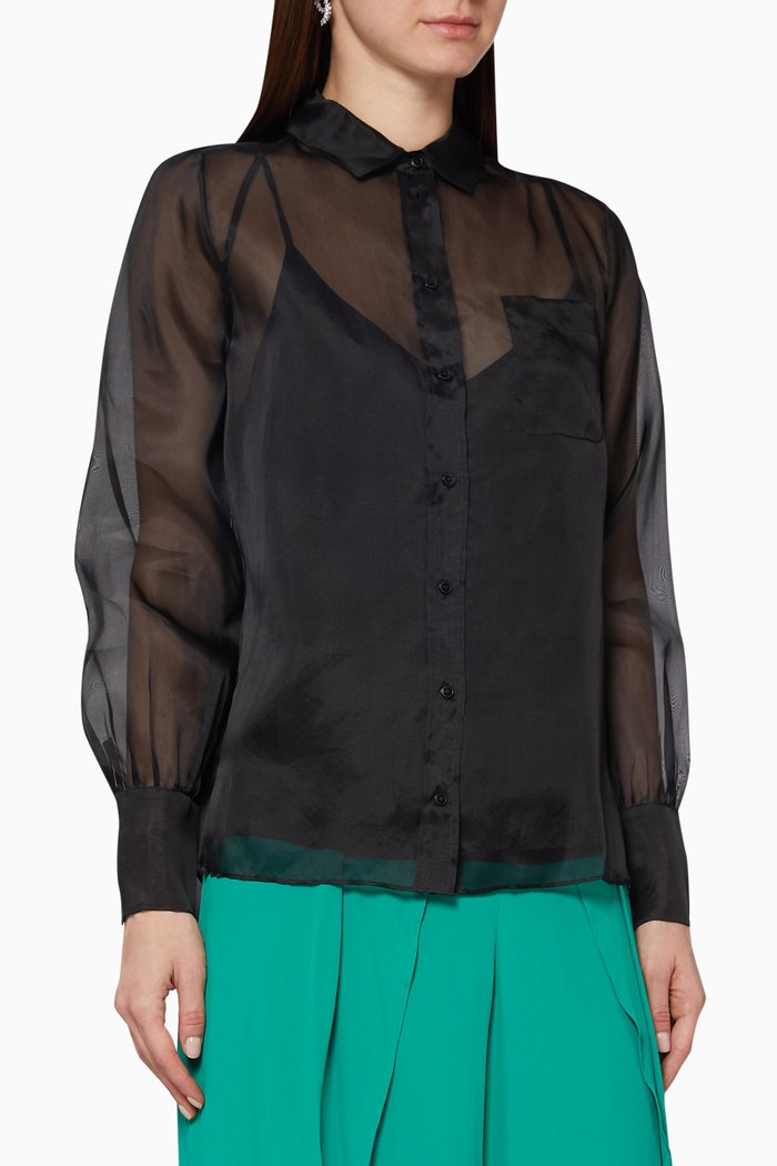 

Zogna Organza Shirt, Black