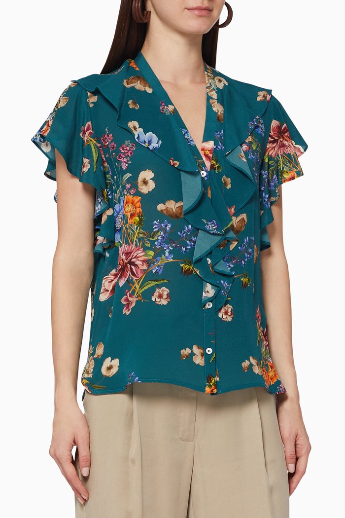 

Murge Floral Print Shirt, Green