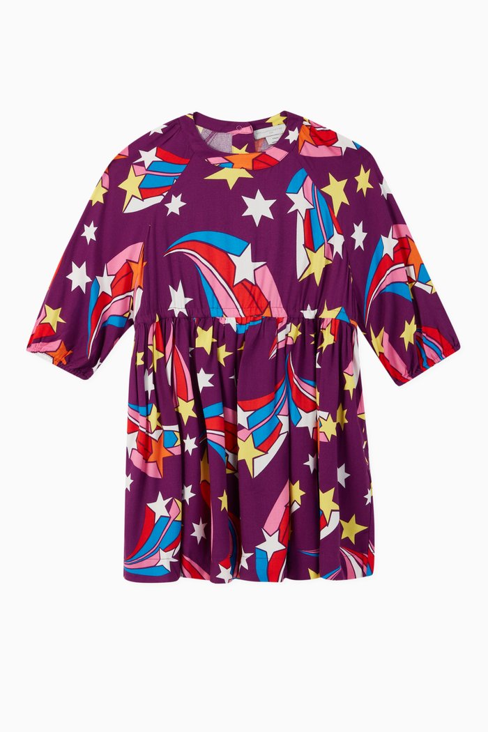 

Shooting Stars Viscose Twill Dress, Purple