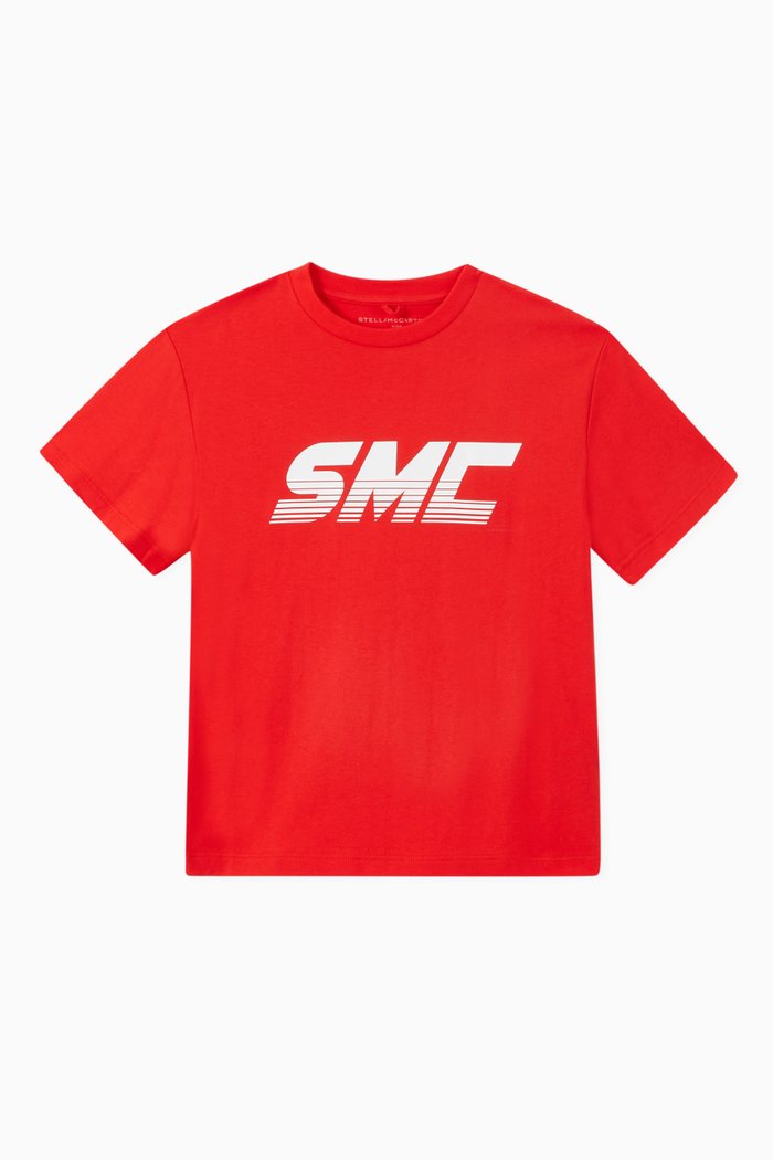 

SMC Logo Cotton T-Shirt, Red