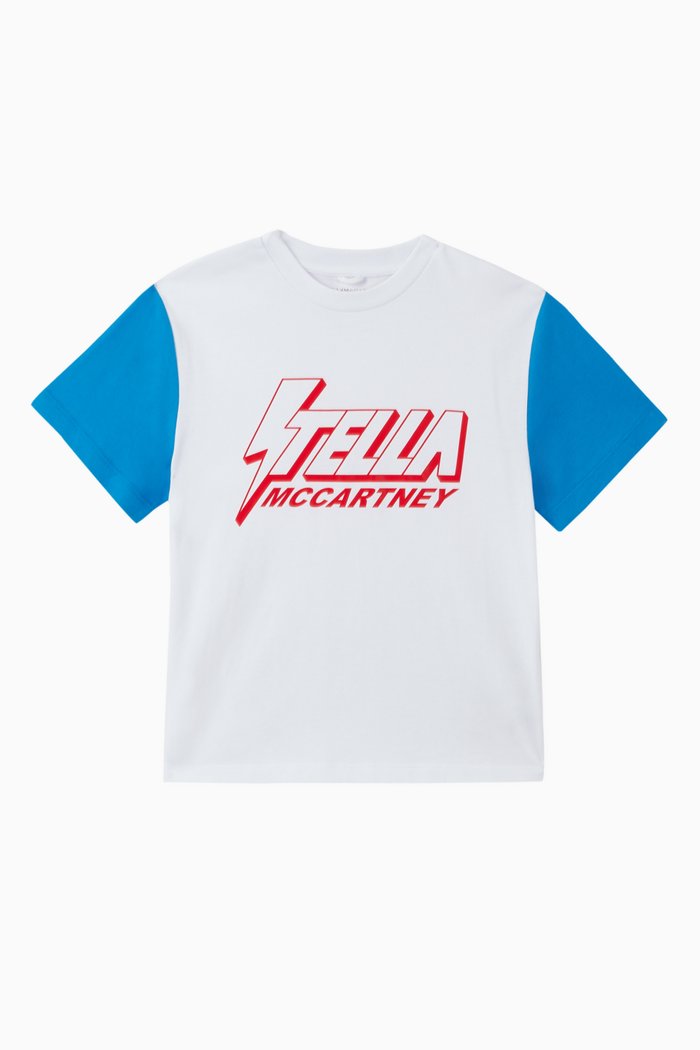 

Lightning Logo Cotton Sport T-Shirt, White