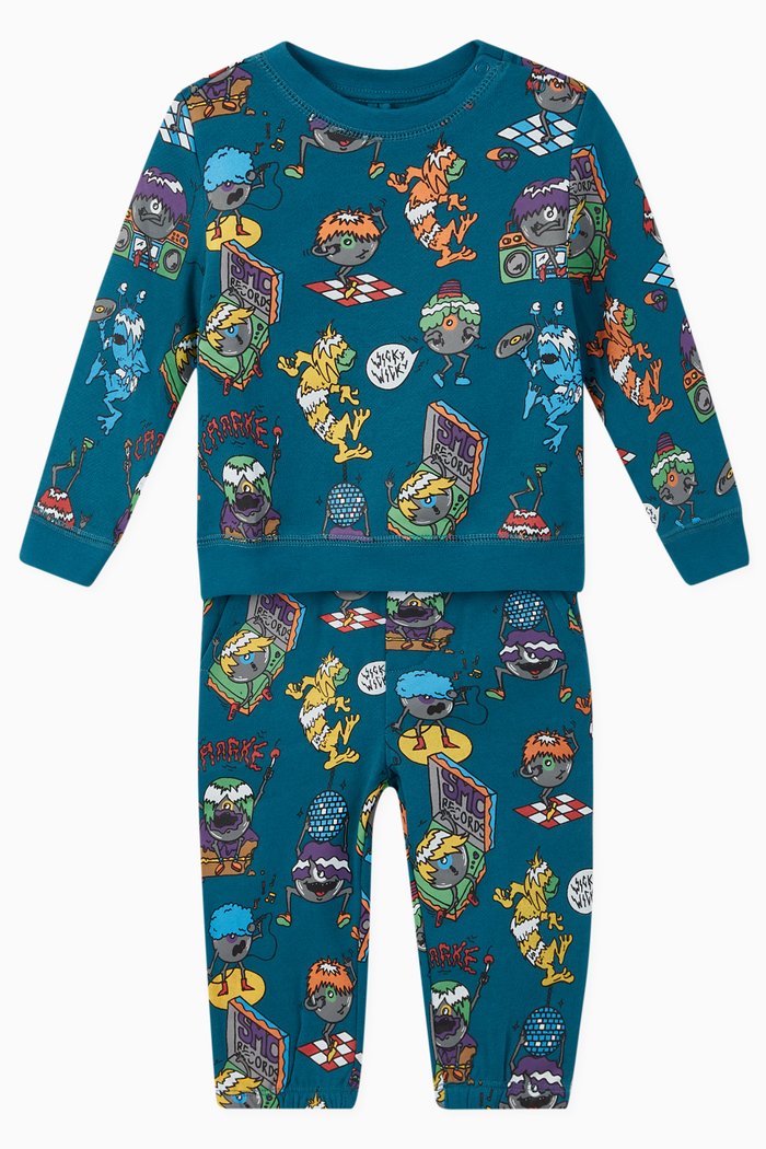 

Music Monsters Cotton Tracksuit, Green