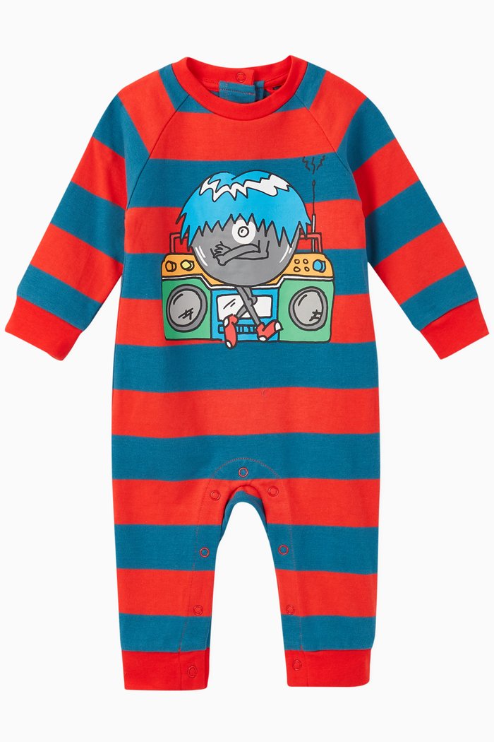 

Music Monster Organic Cotton Jumpsuit, Red