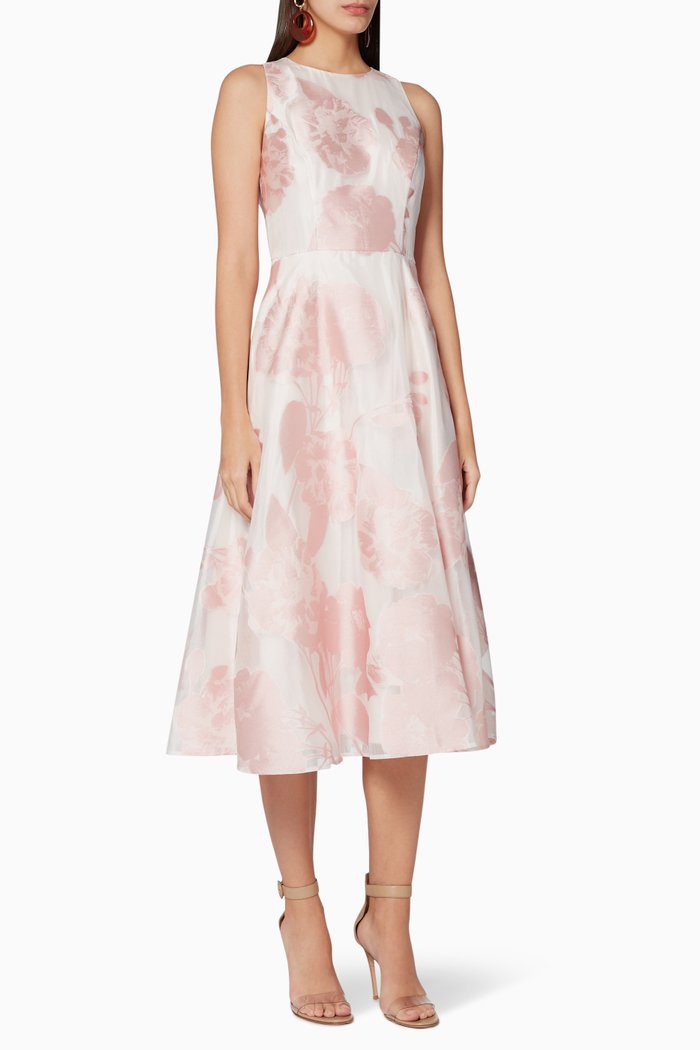 Wylieh Floral Midi Dress, Pink