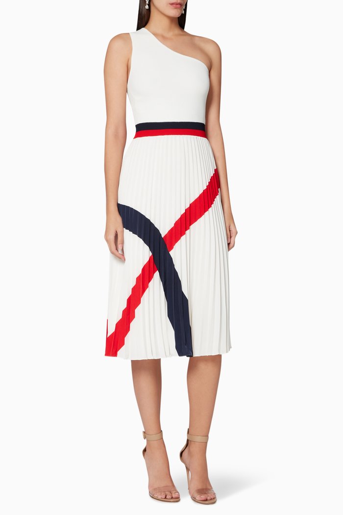 

Lizeeyy Asymmetric Midi Dress, White