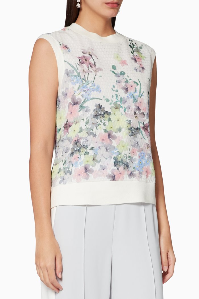 

Miiyaa Pergola-Print Jumper, White