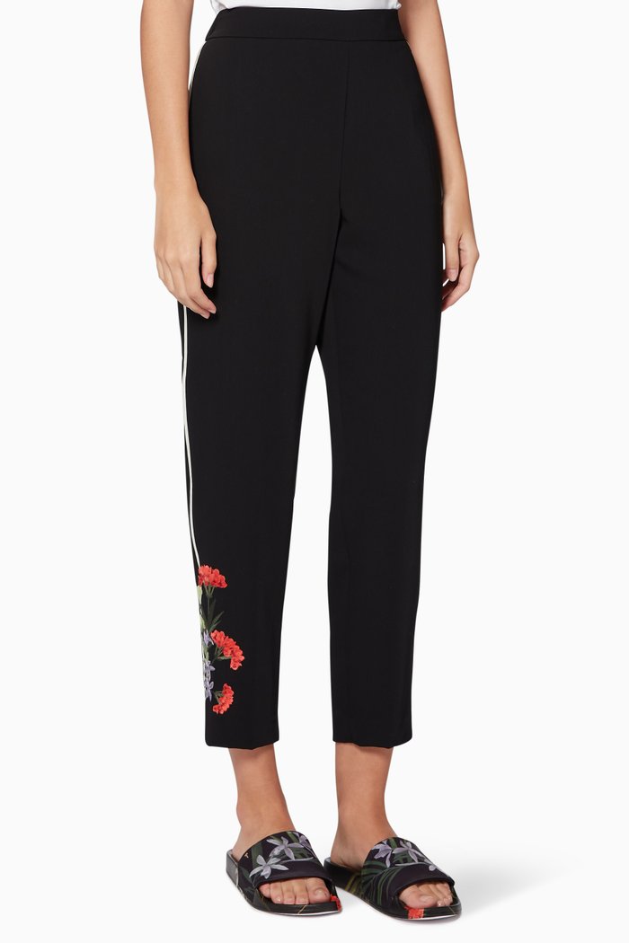 

Kinalee Highland Embroidered Joggers, Black
