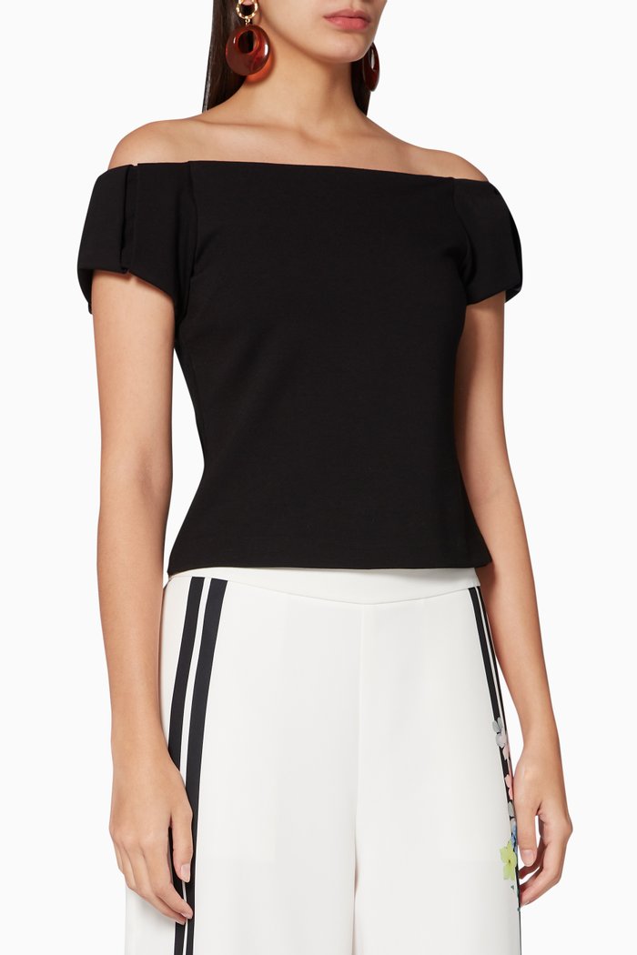 

Dorento Off-Shoulder Bardot Top, Black