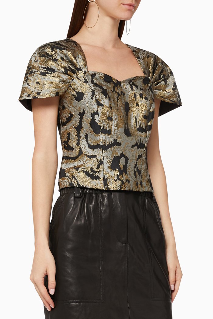 

Freiia Fitted Top, Black