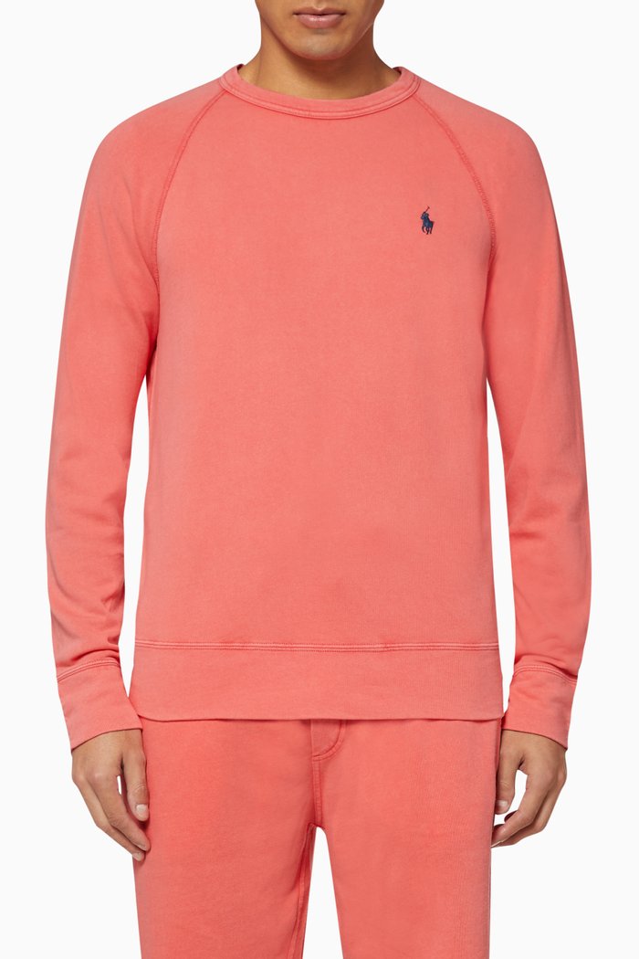 

Cotton Spa Terry Sweatshirt, Red