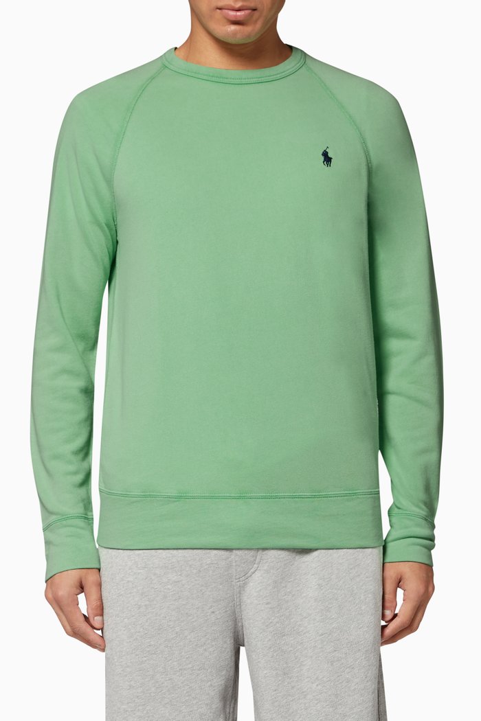 

Cotton Spa Terry Sweatshirt, Green