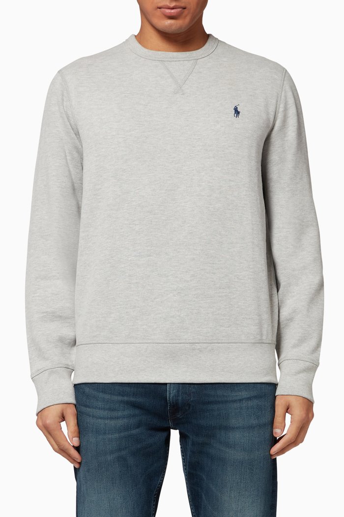 

Fleece Crewneck Sweatshirt, Grey