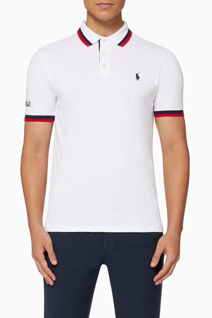 

Slim Fit Mesh Polo Shirt, Multicolour